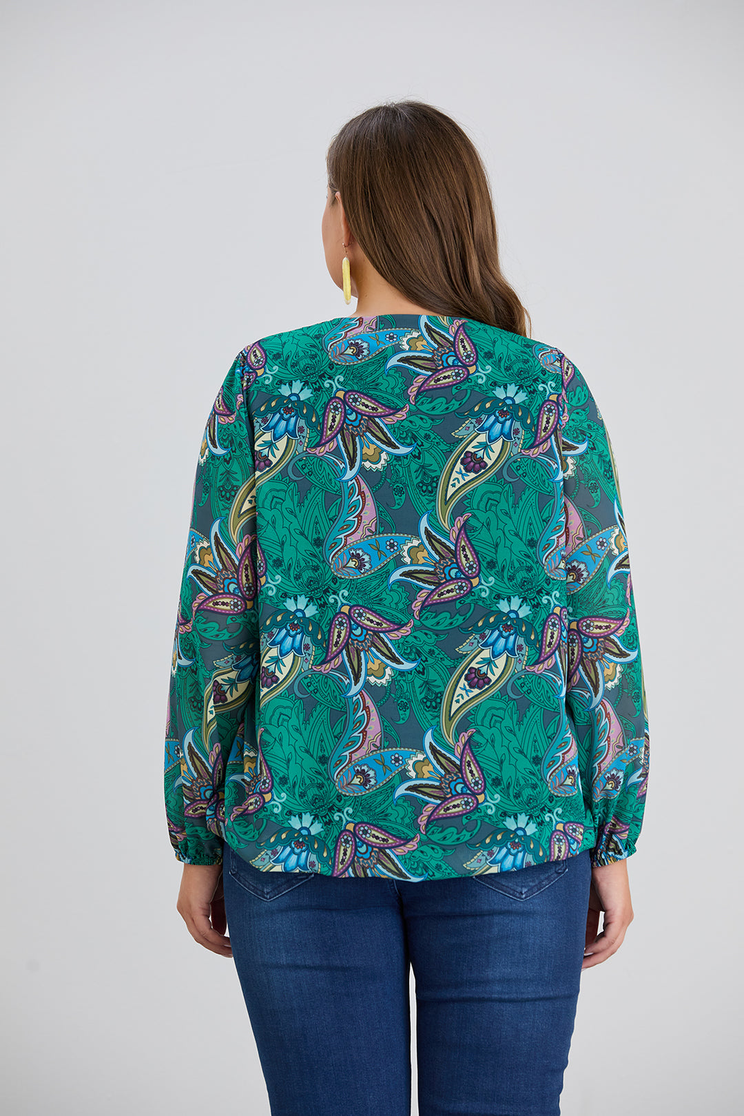 Majica slobodnog kroja - Zelena