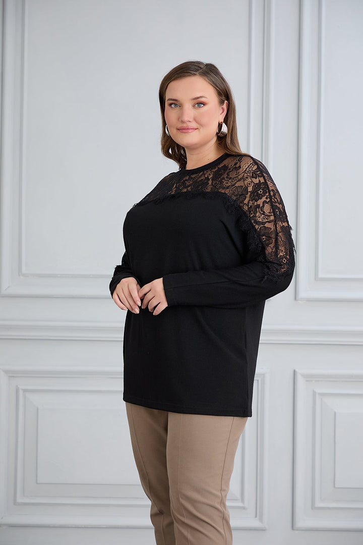 Elegantna majica od viskoze s čipkom