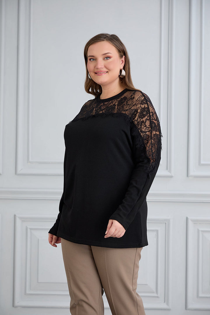 Elegantna majica od viskoze s čipkom