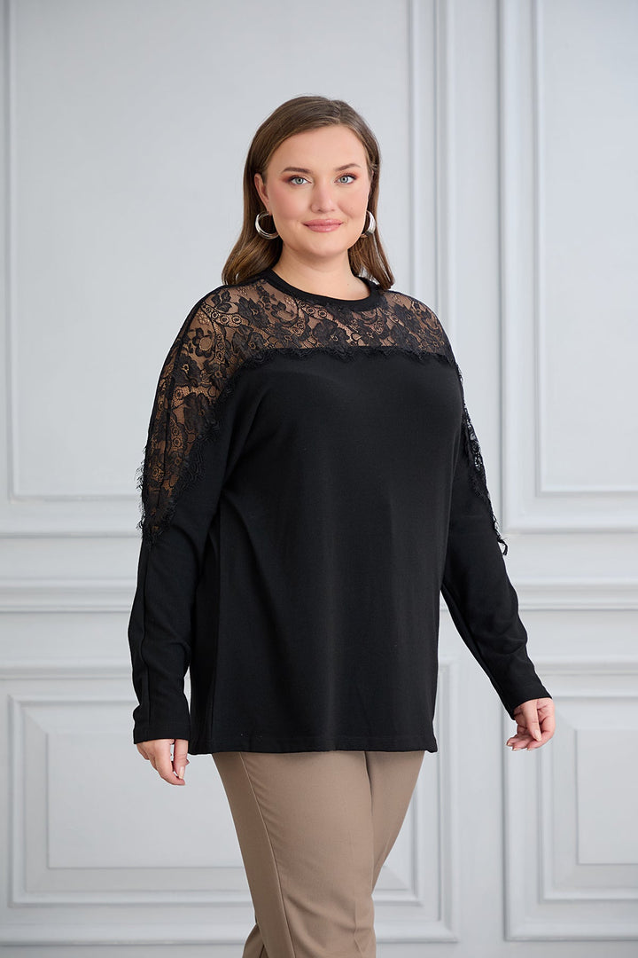 Elegantna majica od viskoze s čipkom