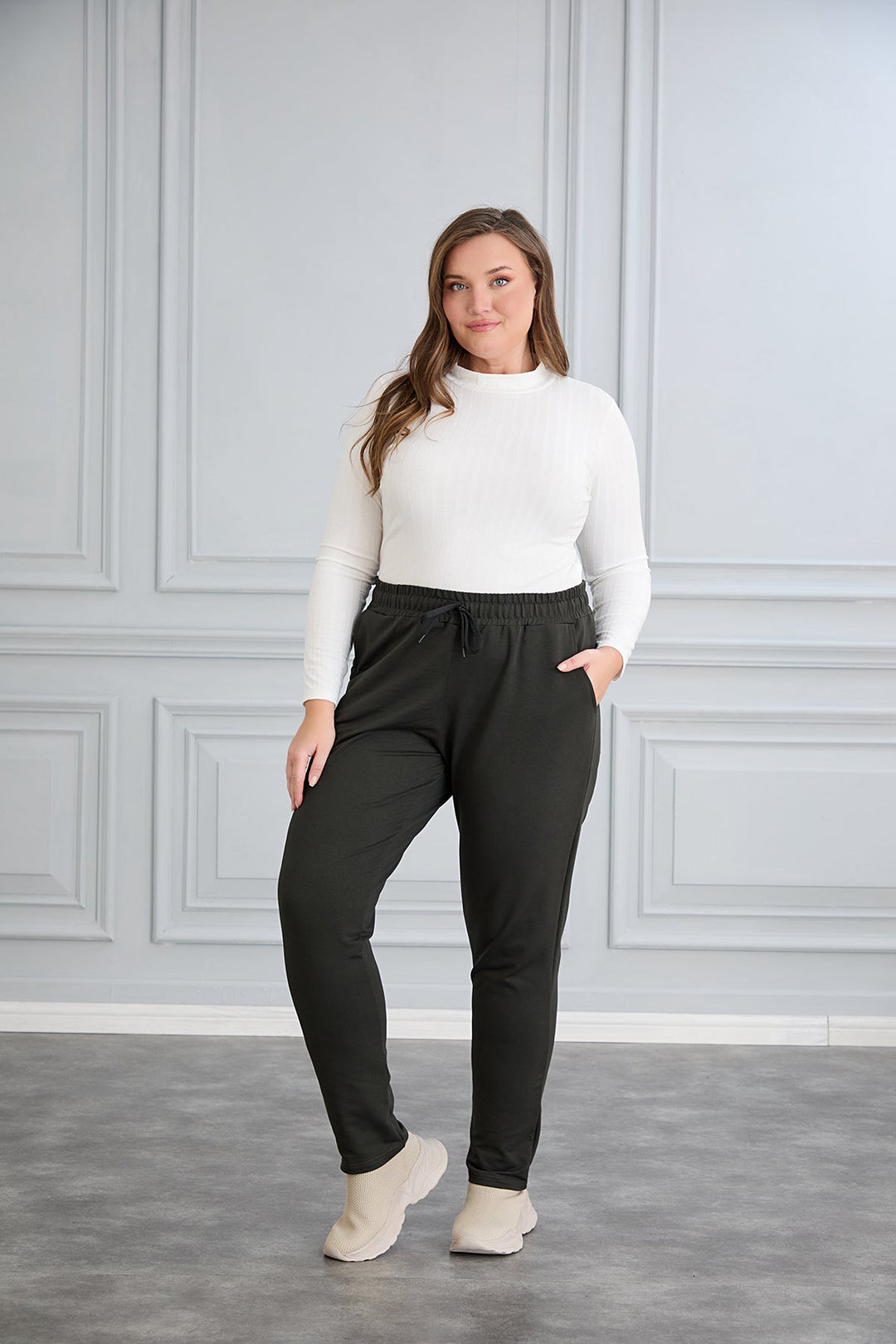 Maxi sportske hlače – Daily Classic – Kaki