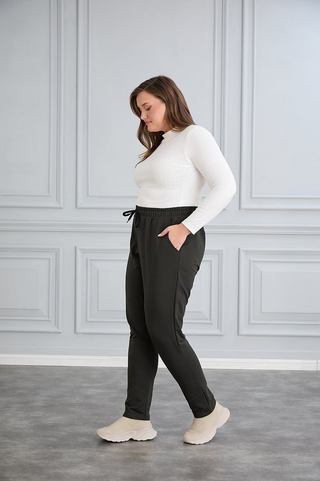 Maxi sportske hlače – Daily Classic – Kaki