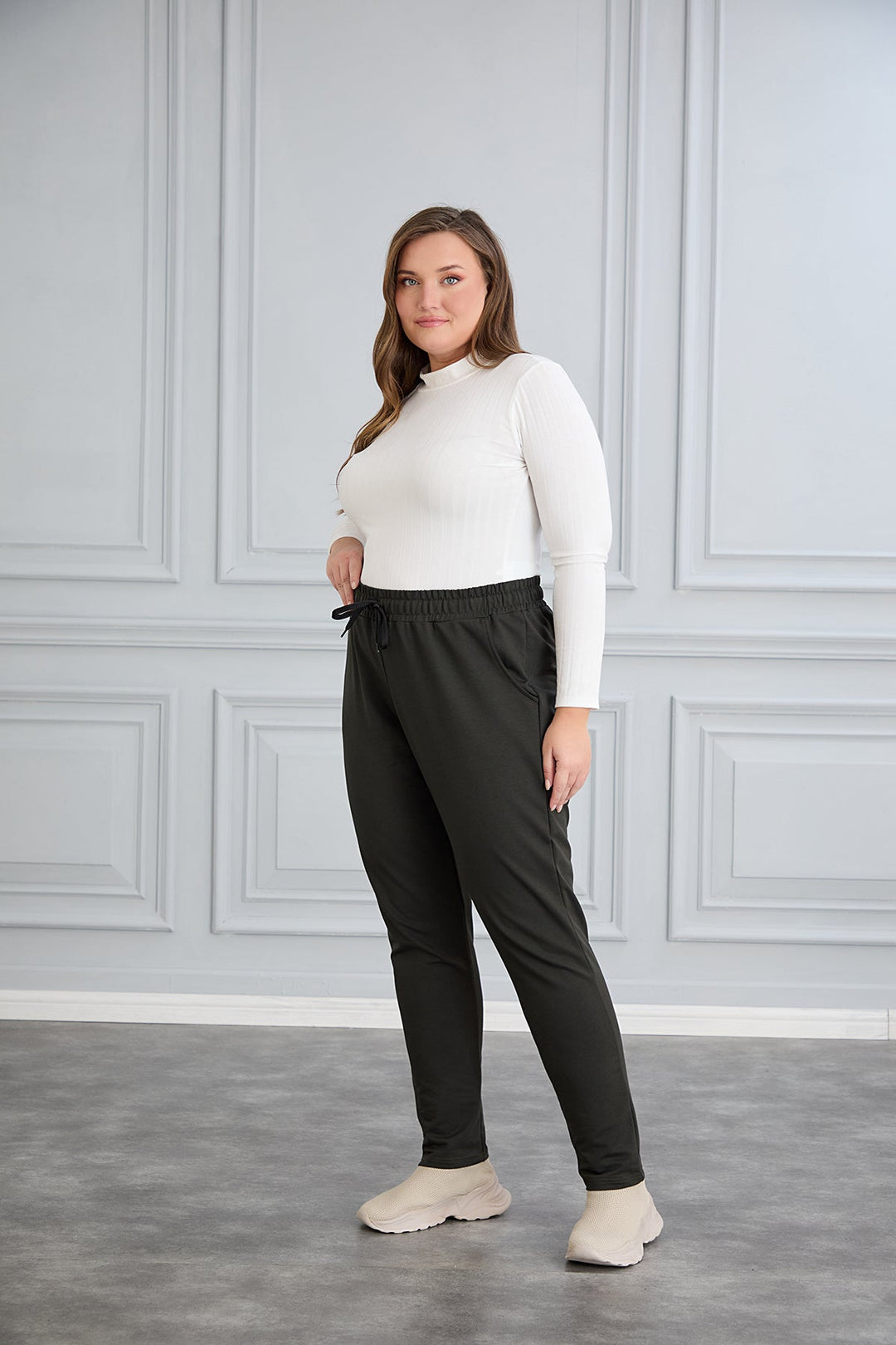 Maxi sportske hlače – Daily Classic – Kaki