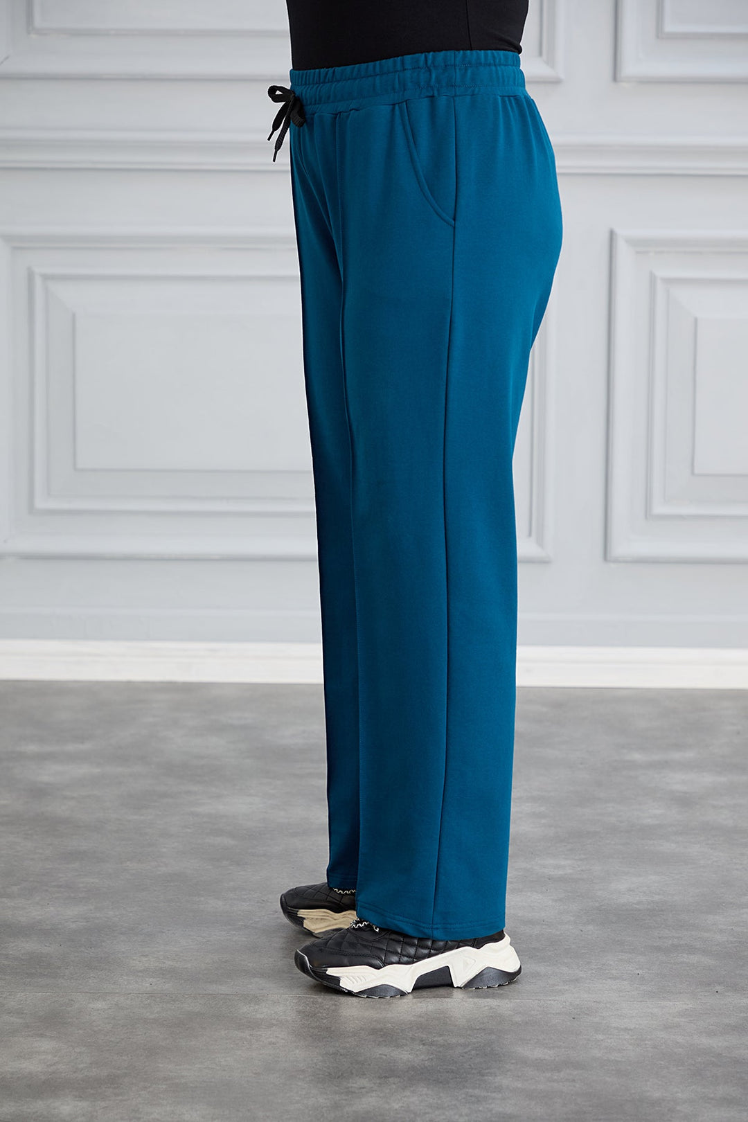 Široke sportske hlače – Daily – Petrol