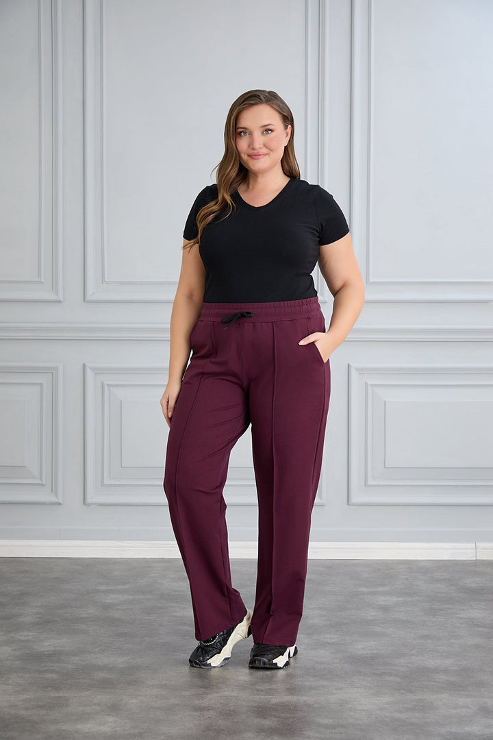 Široke sportske hlače – Daily – Bordo