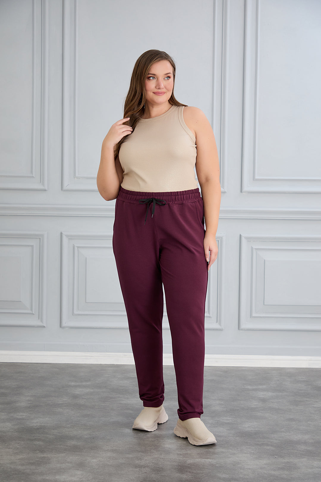 Sportske hlače Daily Classic - Bordo