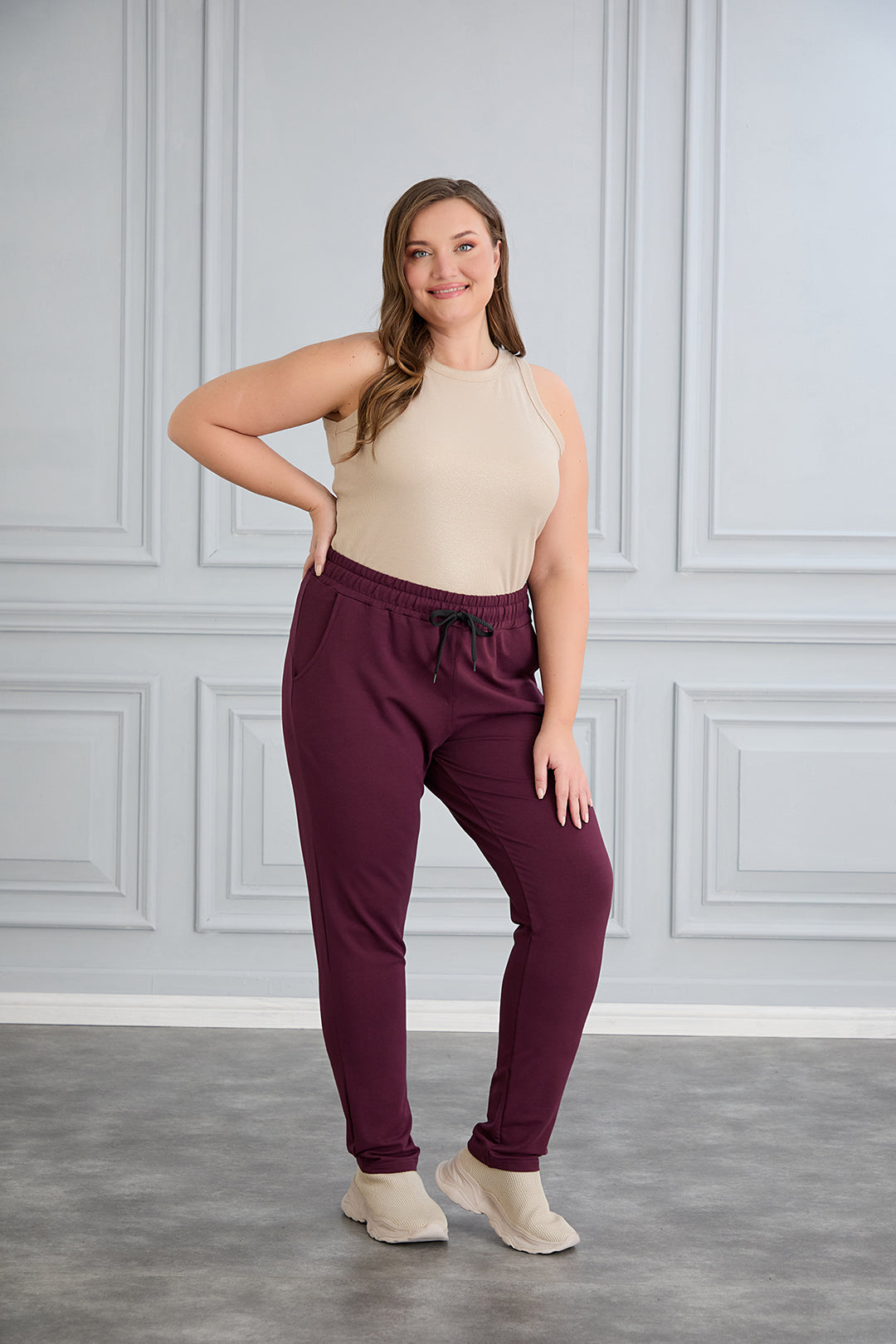 Sportske hlače Daily Classic - Bordo