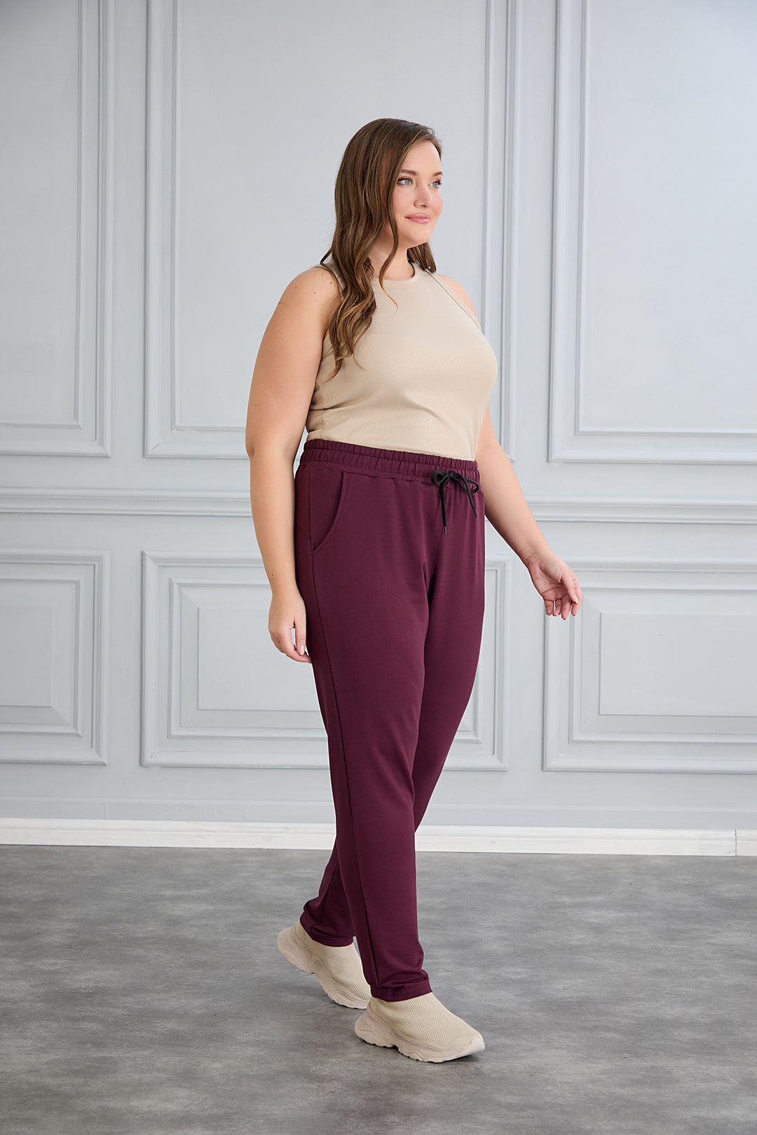 Sportske hlače Daily Classic - Bordo