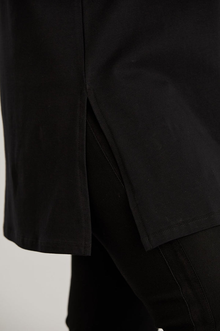 Pamučna tunika s dugim rukavima i printom Veći brojevi