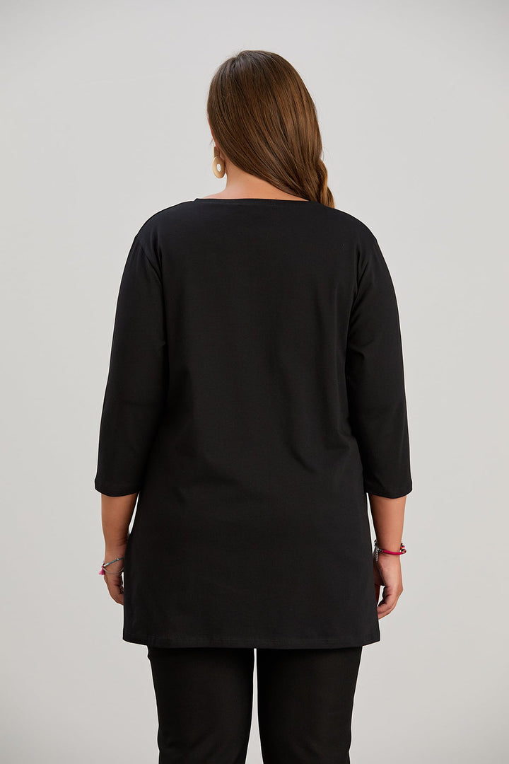 Impresivna pamučna tunika s printom LOVE