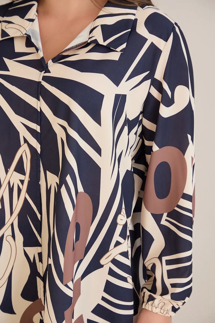 Figurativna tunika s V-izrezom