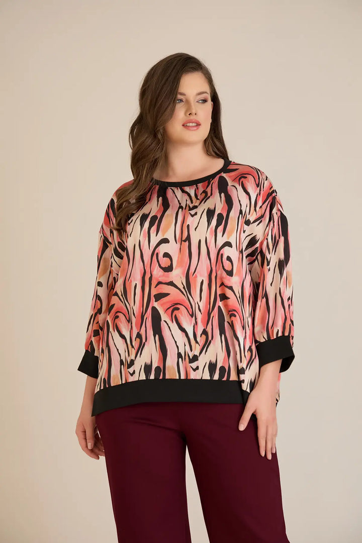 Jesenska elegantna bluza u toplim nijansama