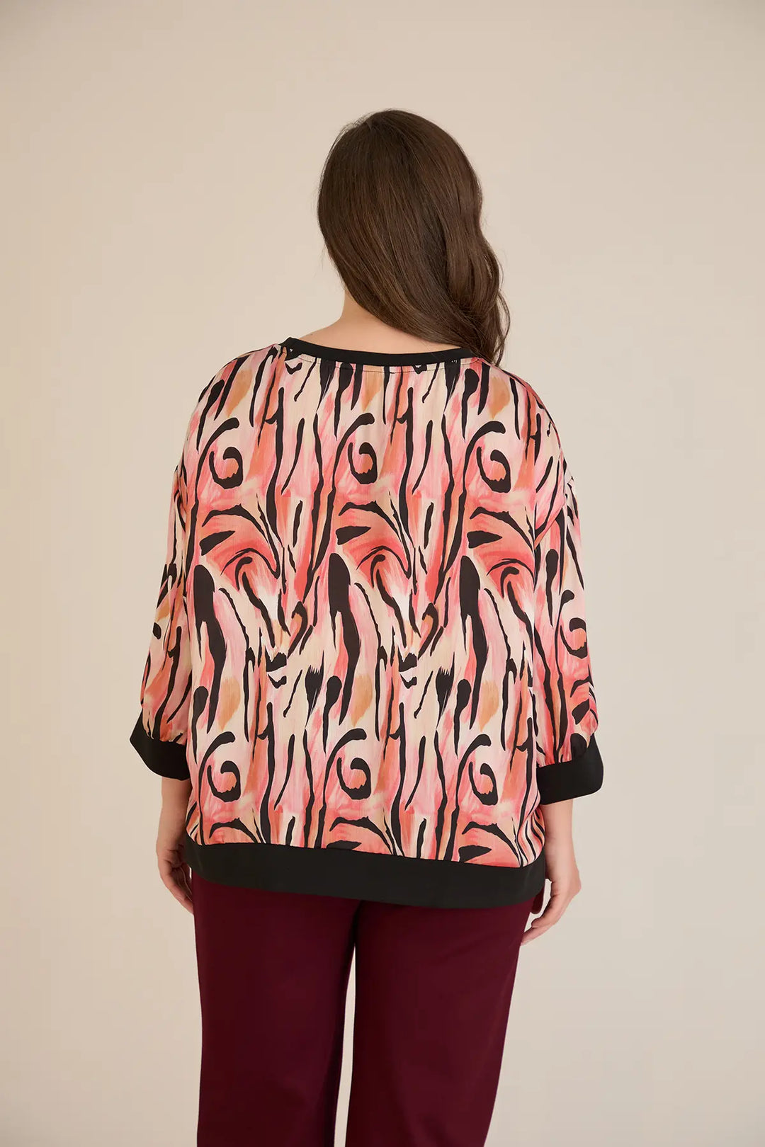 Jesenska elegantna bluza u toplim nijansama