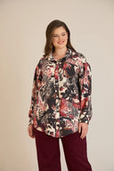 Elegantna košulja od fine viskoze u bordo boji