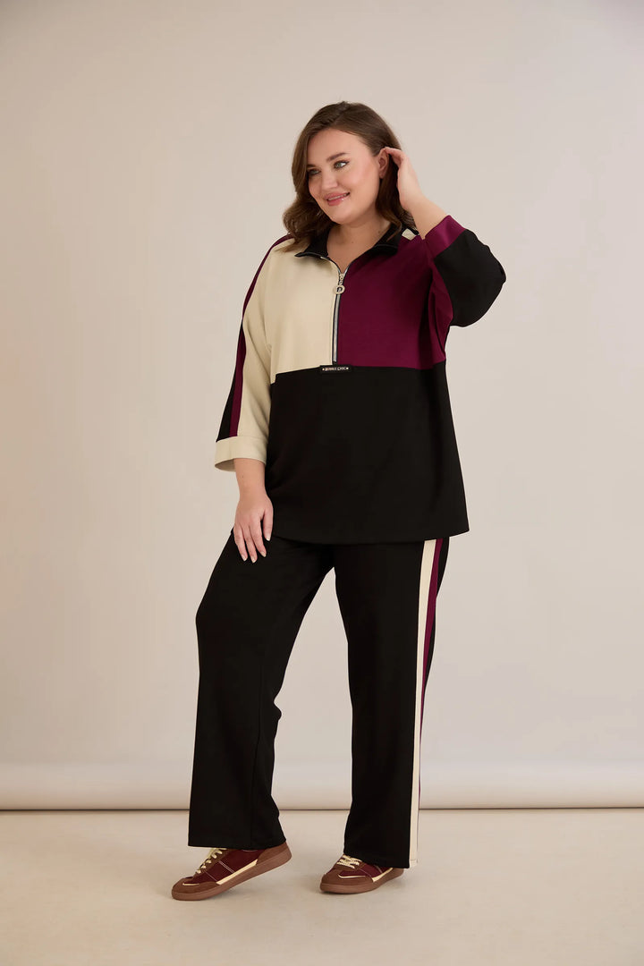 Trokutni proljetni set – burgundi