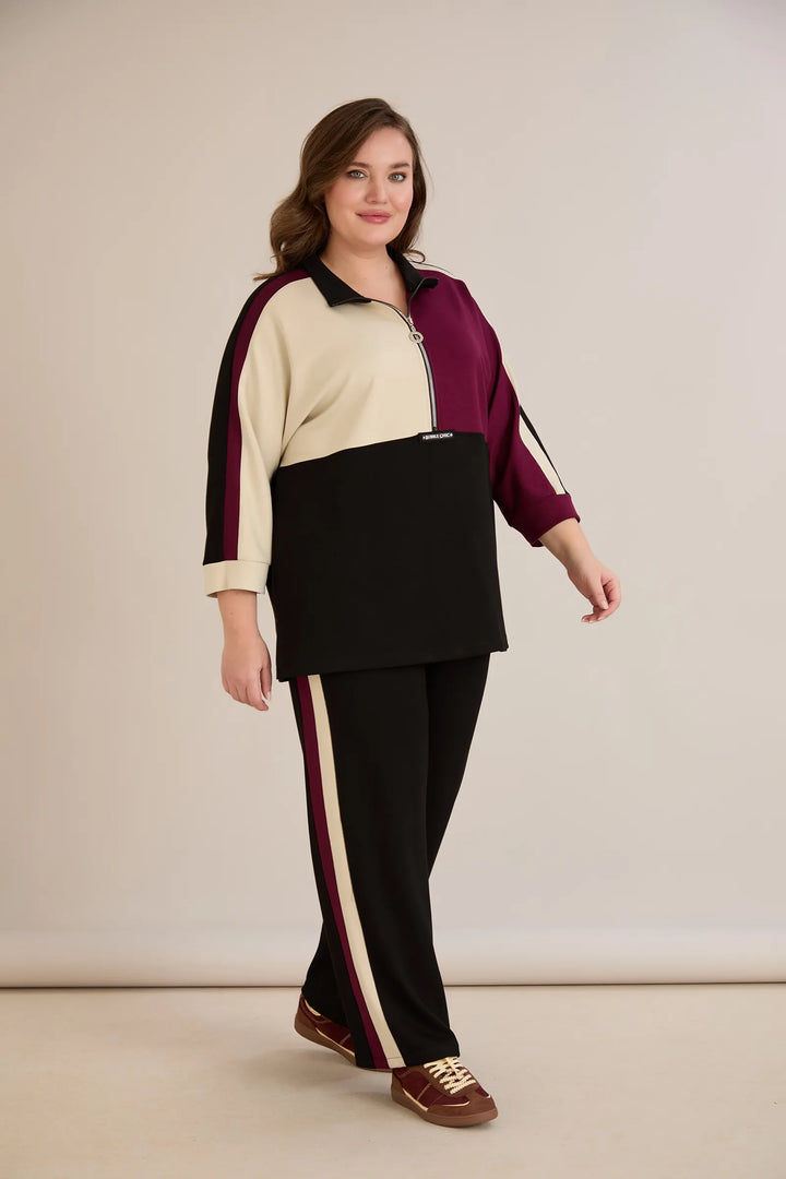 Trokutni proljetni set – burgundi