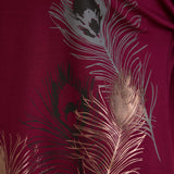 Proljetna bluza s printom – Bordo