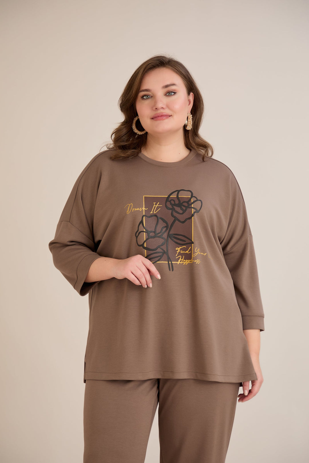 Proljetna bluza s printom – Vizon