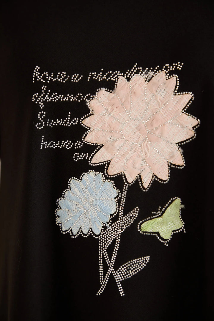 Ljetna pamučna tunika s printom sa cvjetnim printom