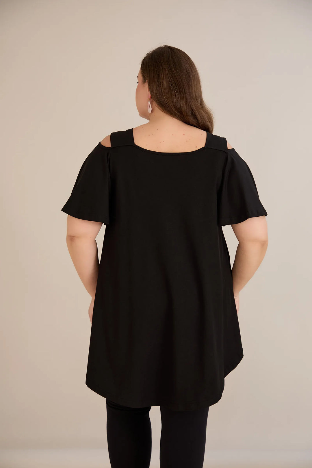 Ljetna pamučna tunika s printom sa cvjetnim printom - cherry