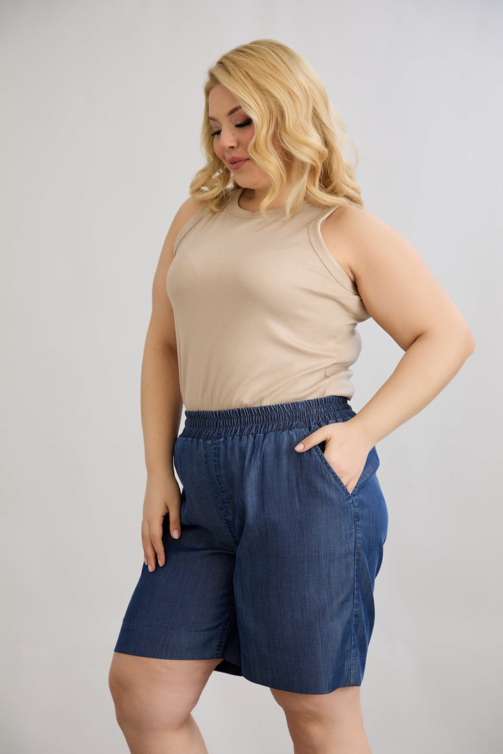 Kratke traper hlače s džepovima