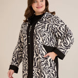 Plus size proljetna vjetrovka s pamučnom i rastezljivom podstavom