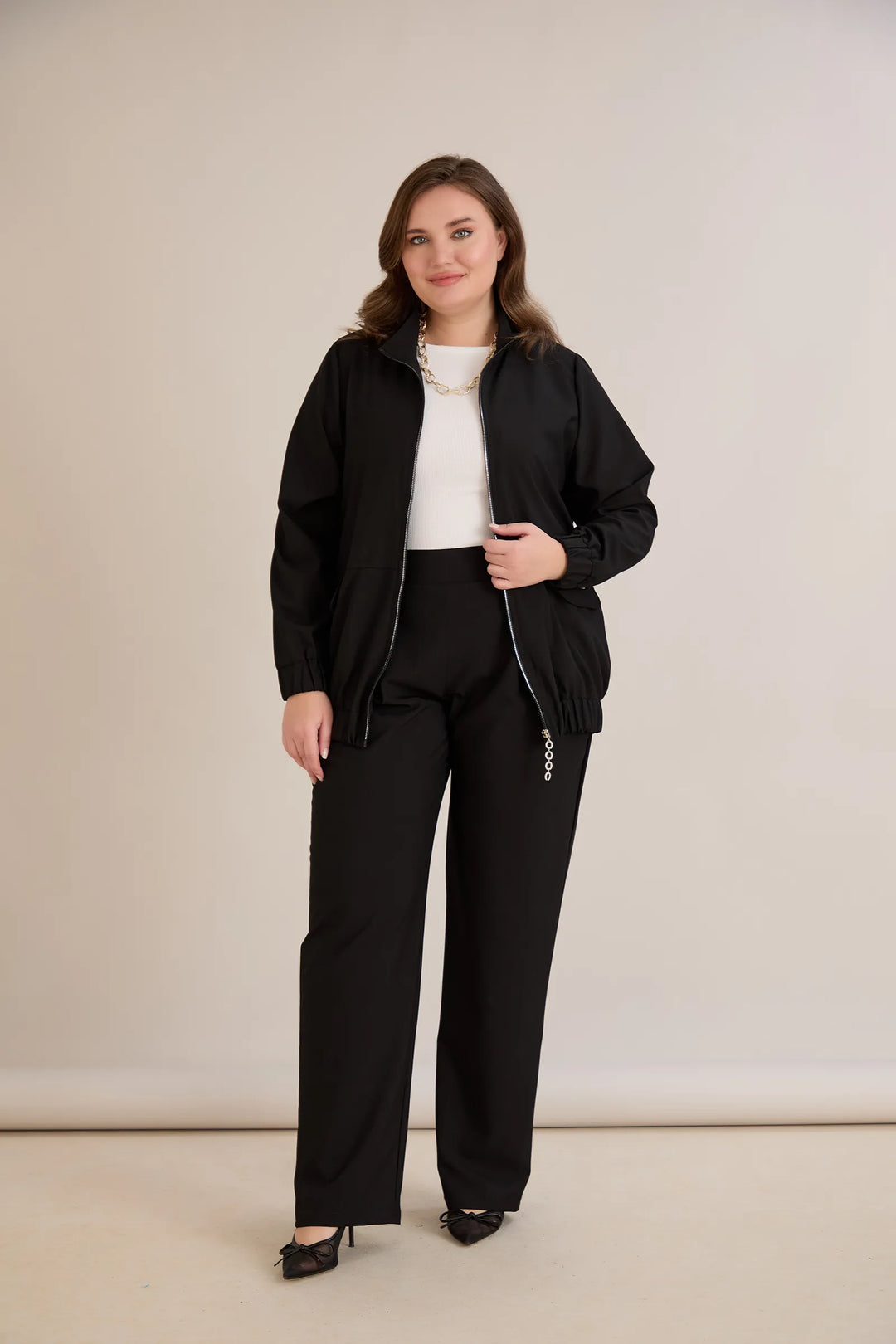 Proljetna bomber jakna – crna