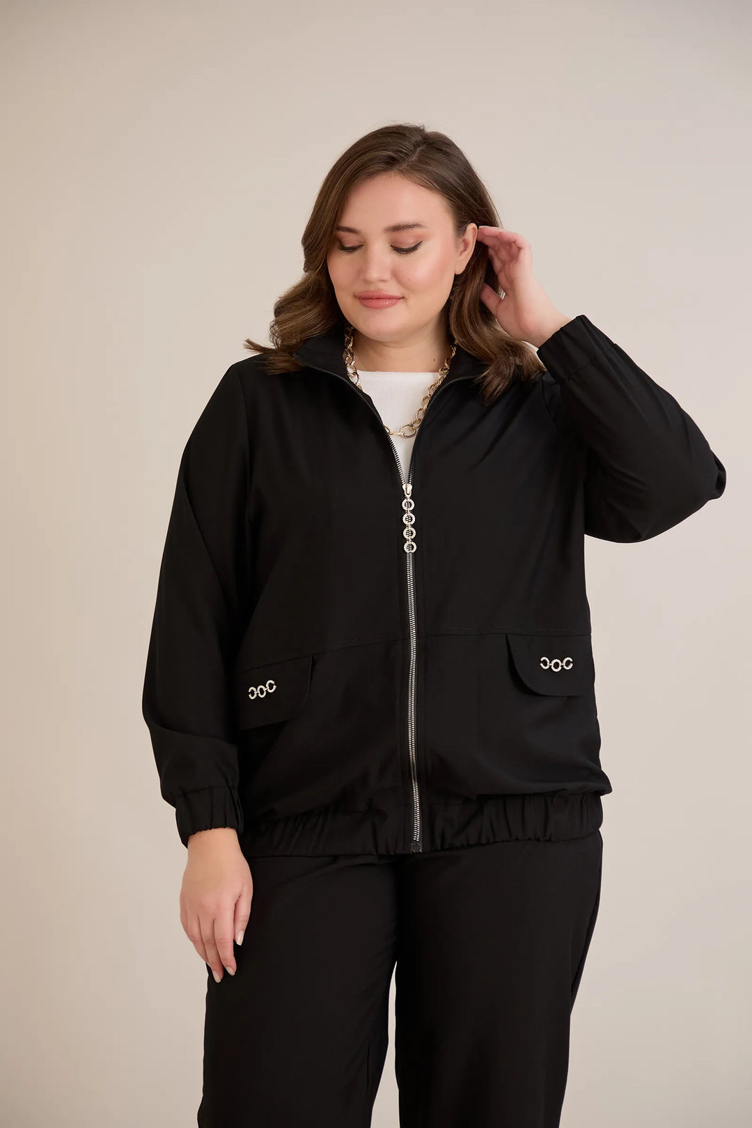 Proljetna bomber jakna – crna