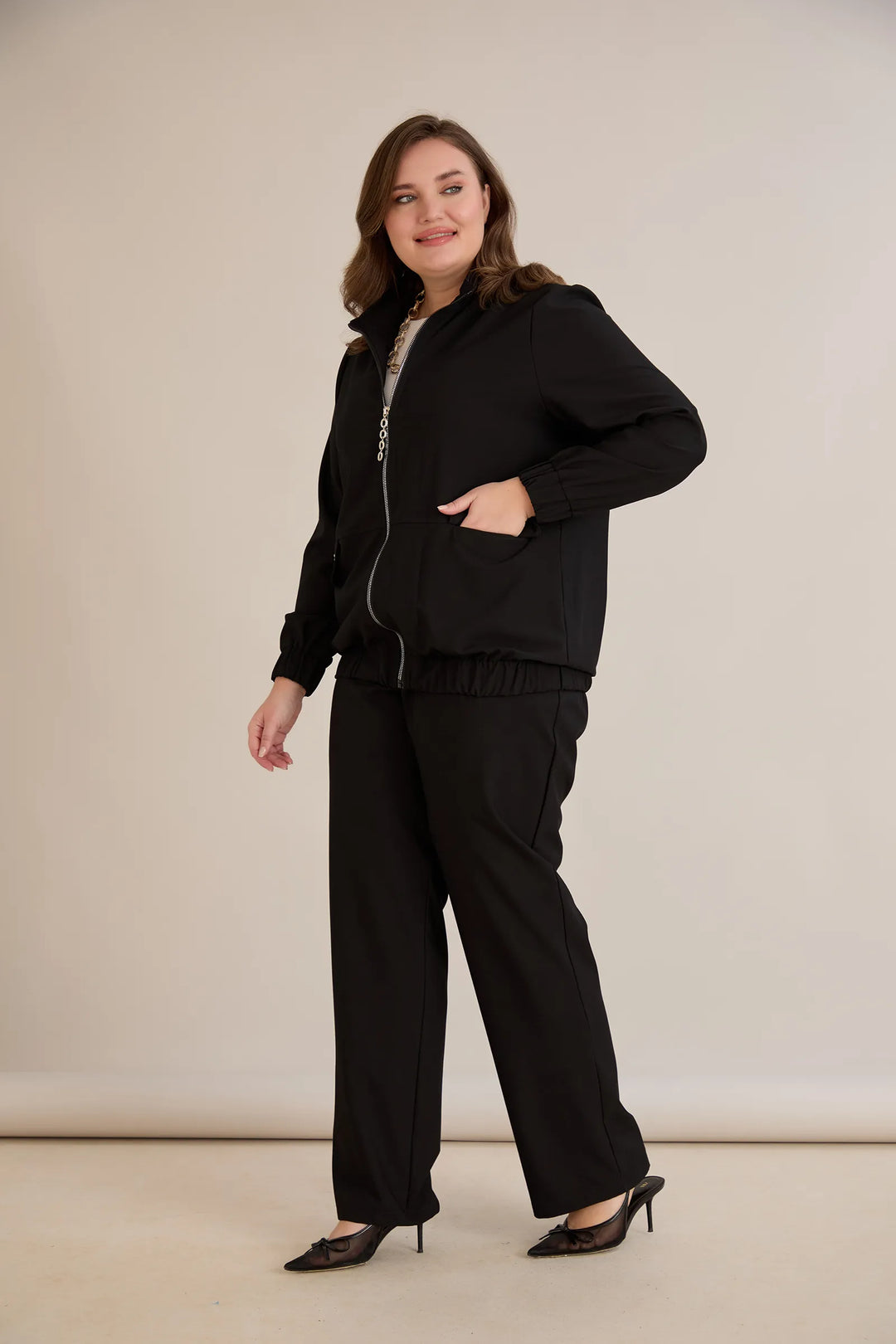 Proljetna bomber jakna – crna
