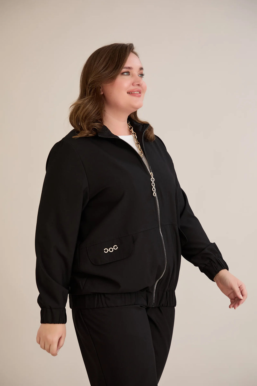 Proljetna bomber jakna – crna