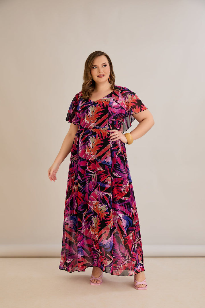 Lagana duga haljina s elastičnom podstavom i jarkim bojama