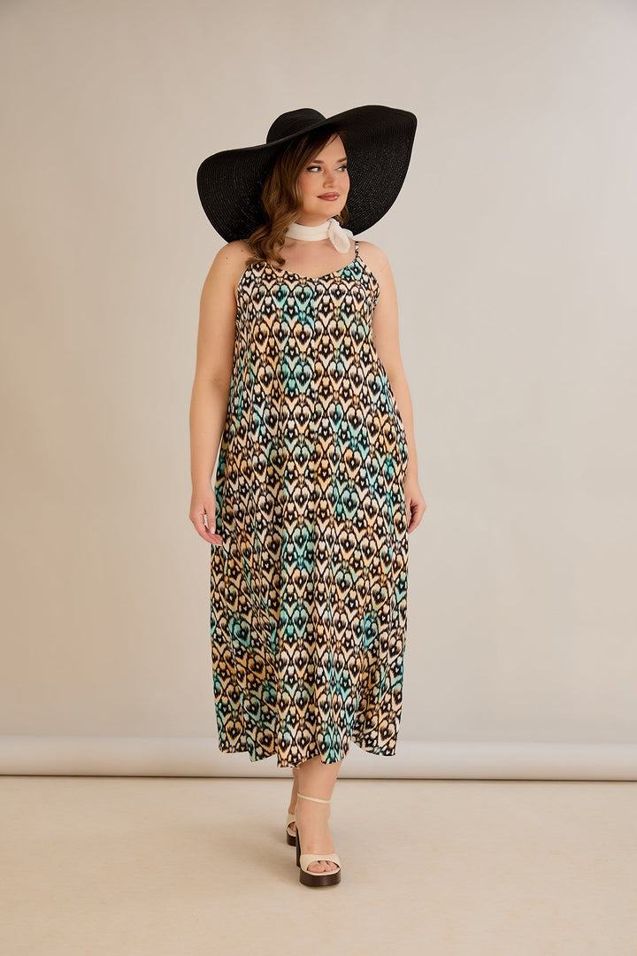 Haljina od prirodne viskoze s printom