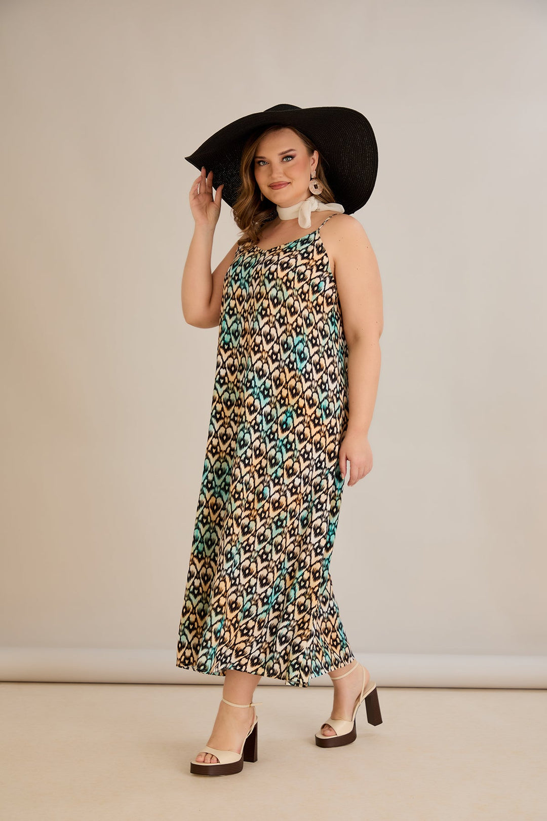 Haljina od prirodne viskoze s printom