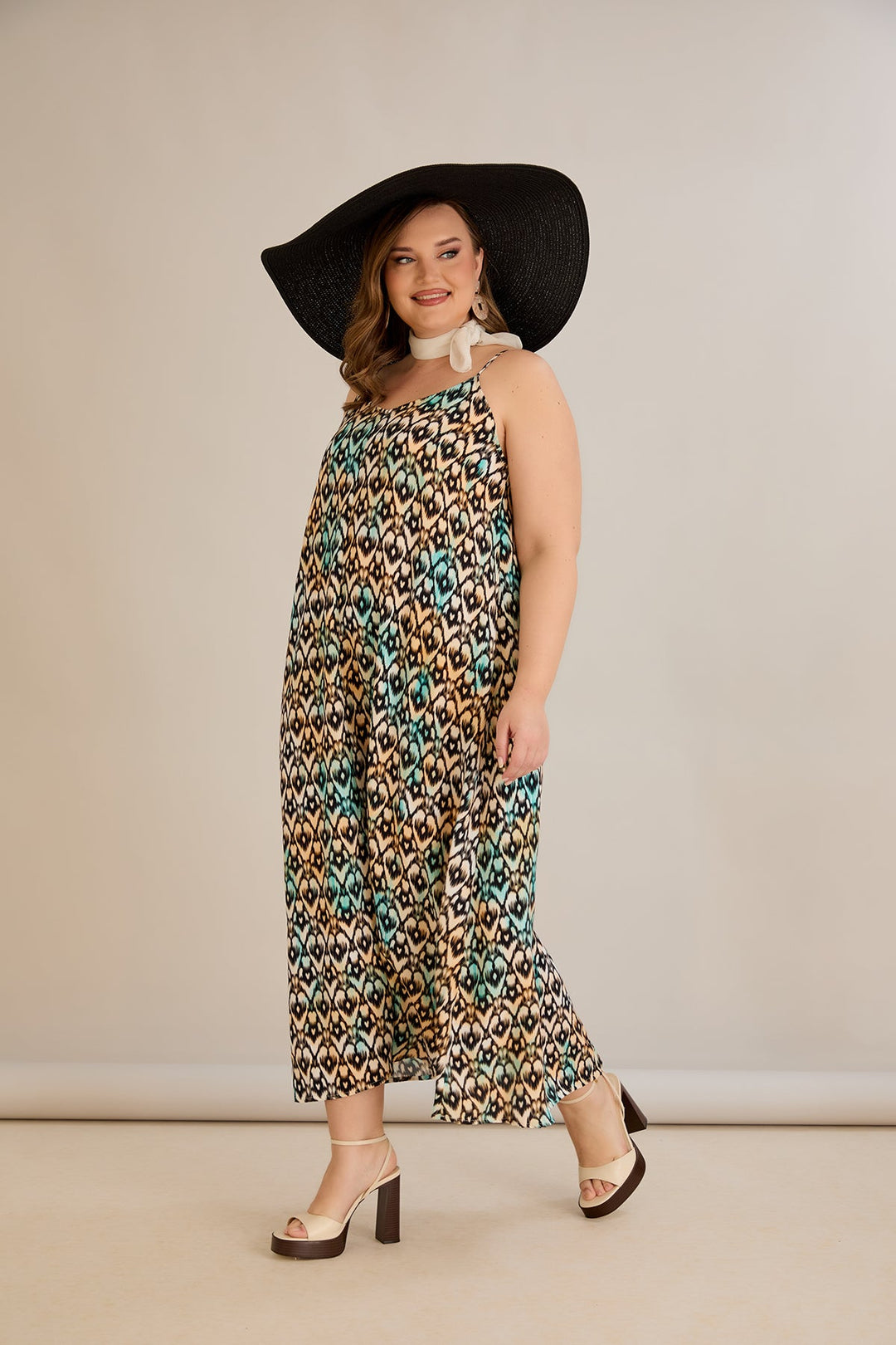 Haljina od prirodne viskoze s printom