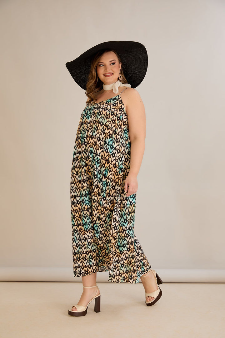 Haljina od prirodne viskoze s printom