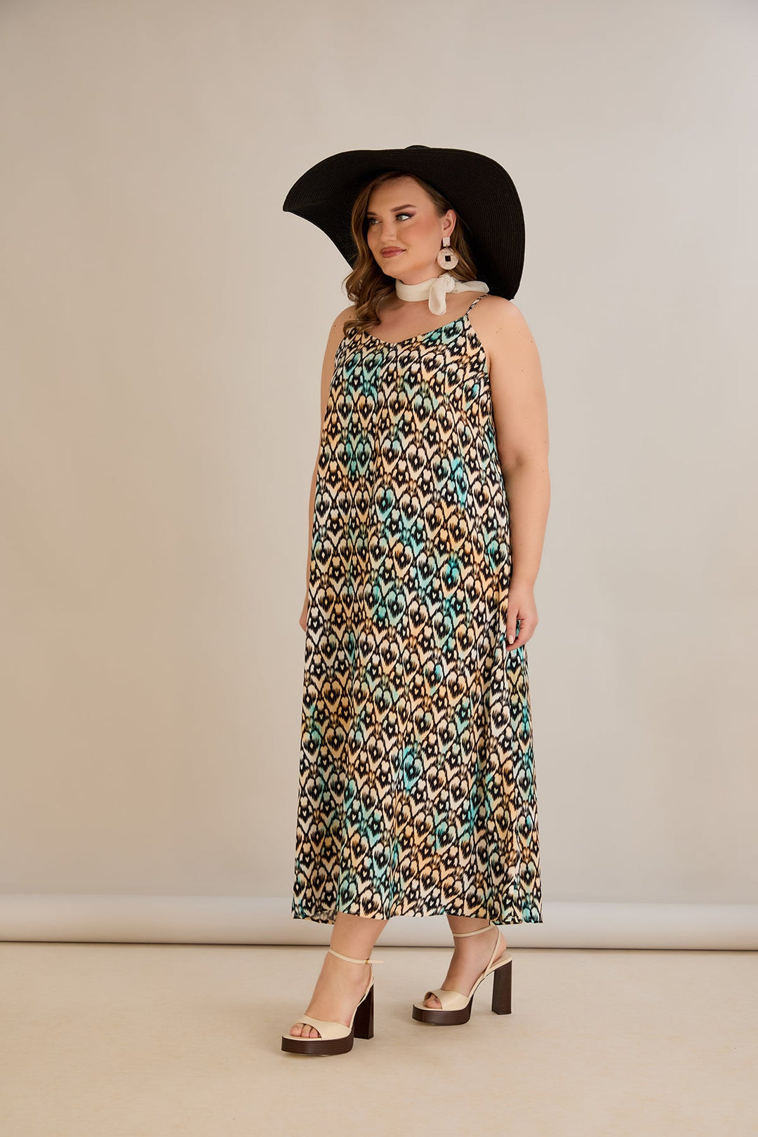 Haljina od prirodne viskoze s printom