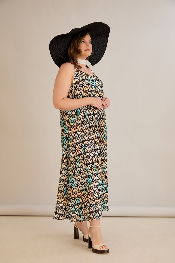 Haljina od prirodne viskoze s printom