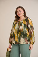 Bluza širokog kroja od šifona