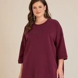 Ženska oversize bluza od modala s padajućim ramenima