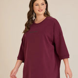 Ženska oversize bluza od modala s padajućim ramenima