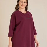 Ženska oversize bluza od modala s padajućim ramenima