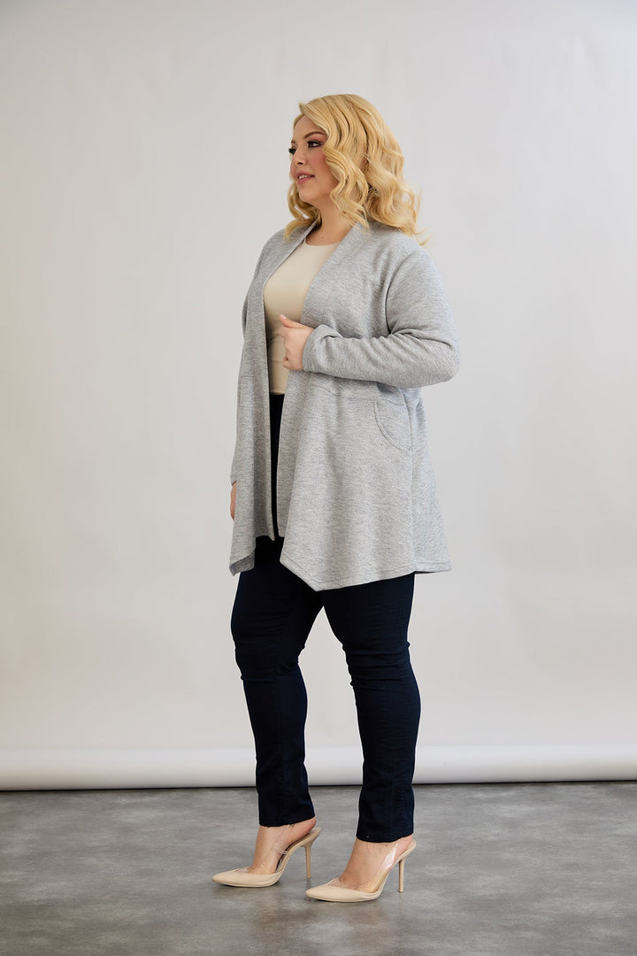 Žaket od viskoze u lame - siva