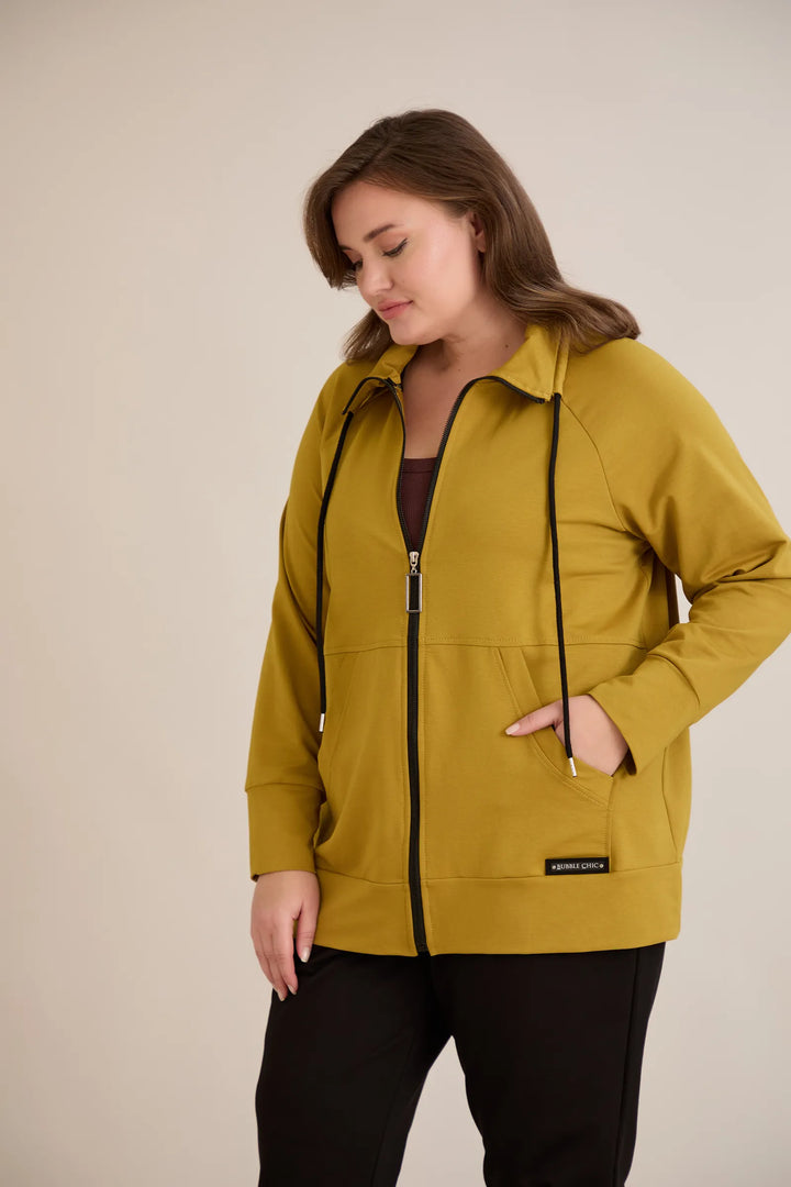 Gornji dio s patentnim zatvaračem i džepovima –  Boja senfa