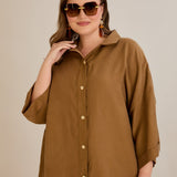 Premium Tencel set od 2 dijela: hlače suknja + košulja - 10593