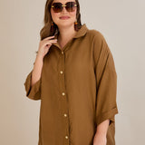 Premium Tencel set od 2 dijela: hlače suknja + košulja - 10593