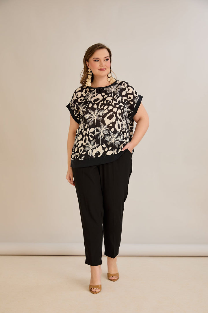 Šifonska bluza s printom - 10519