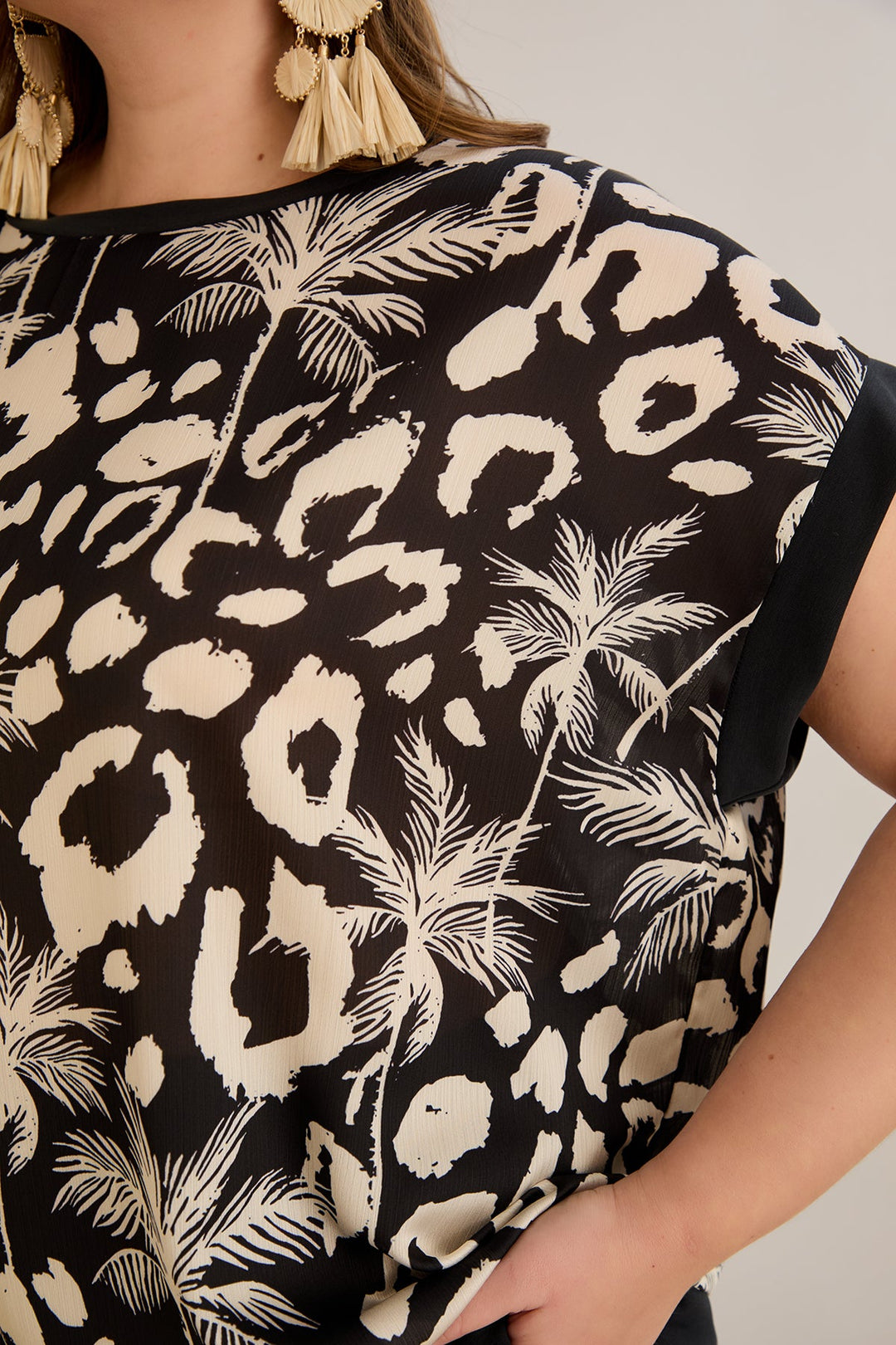 Šifonska bluza s printom - 10519