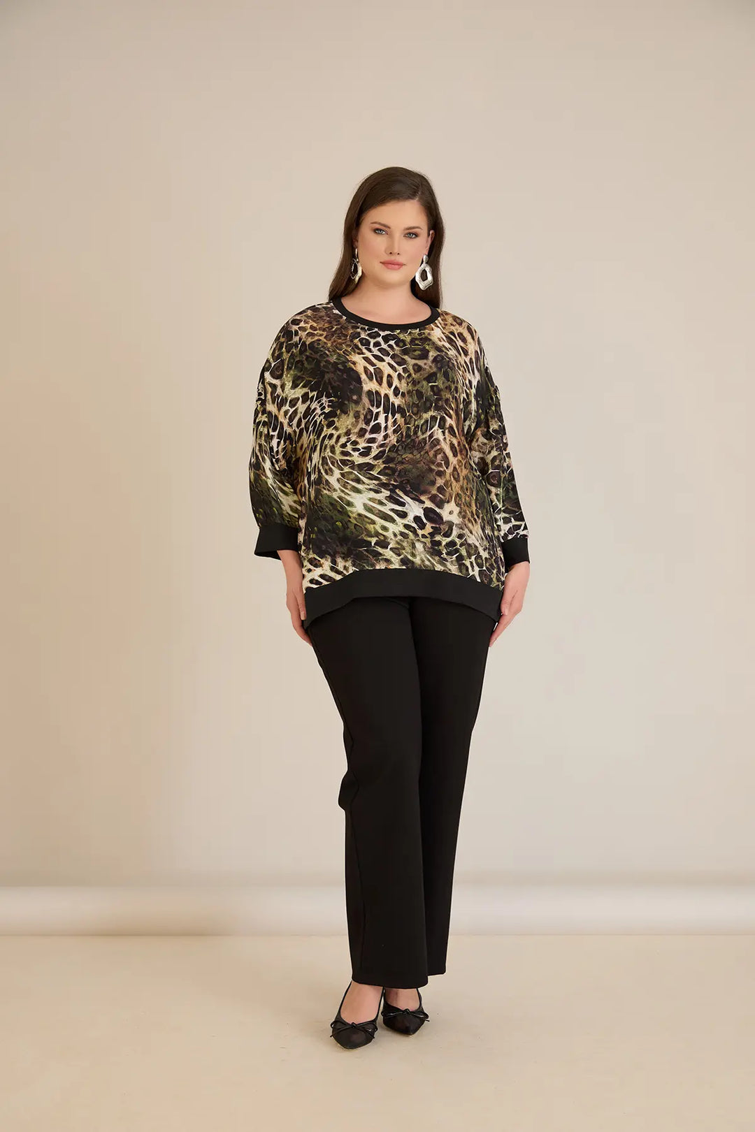 Jesenska elegantna bluza sa leopard printom