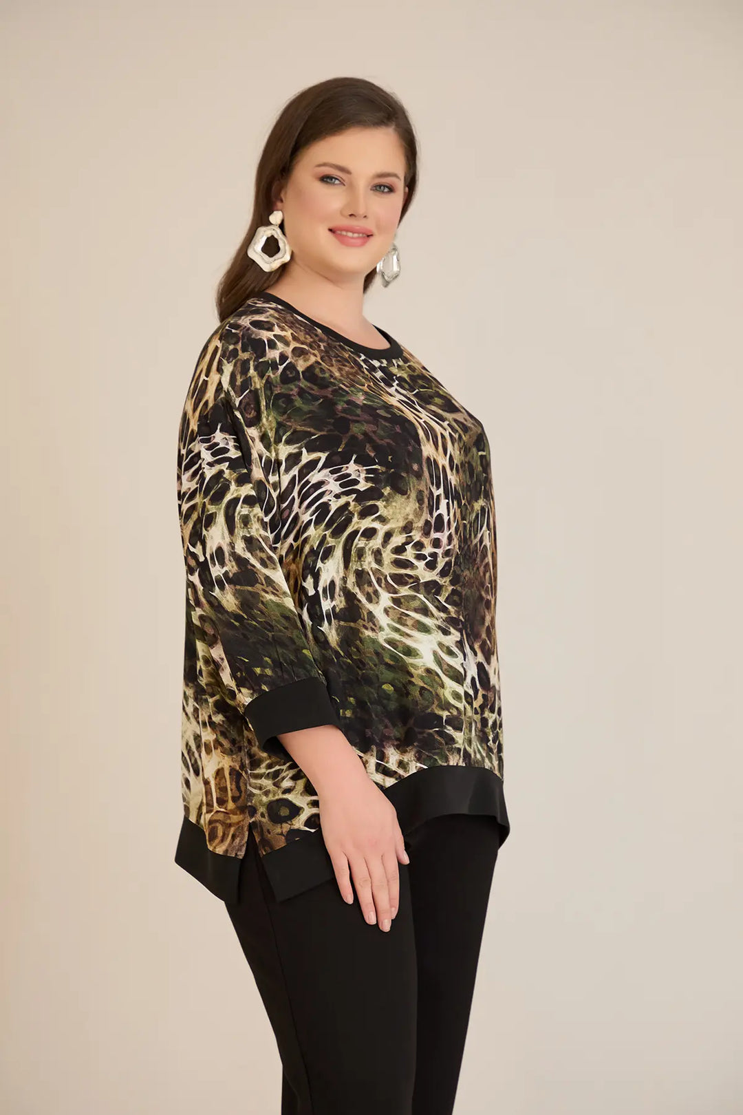 Jesenska elegantna bluza sa leopard printom