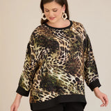 Jesenska elegantna bluza sa leopard printom